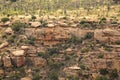 Ancient Cliff dwellings in Mesa Verde National Park Royalty Free Stock Photo