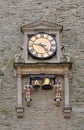 Ancient clock in Oxford Royalty Free Stock Photo