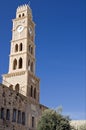 Ancient clock tower in acre Royalty Free Stock Photo