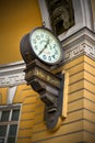 Ancient clock on the wall Royalty Free Stock Photo