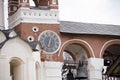 The ancient clock on the wall of the Church, city Suzdal, Golden ring of Russia