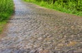 An ancient cobblestone road Royalty Free Stock Photo