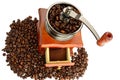 Ancient coffee grinder Royalty Free Stock Photo