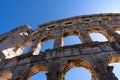 Ancient Collosseum in Pula in detail 2