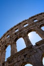 Ancient Collosseum in Pula in detail 3