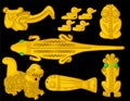 Ancient Colombia Animal representation Golden figures