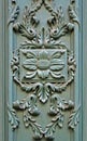 Ancient colonial ornament door detail Royalty Free Stock Photo