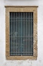 Ancient colonial window in downtown Rio de Janeiro Royalty Free Stock Photo