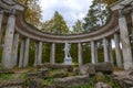 At the ancient colonnade of Apollo on a September day. Pavlovsk Royalty Free Stock Photo