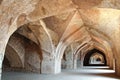 Ancient colonnade. Mandu, India Royalty Free Stock Photo