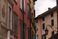 Ancient colored palaces of the city of Riva Del Garda