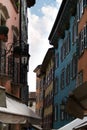 Ancient colored palaces of the city of Riva Del Garda