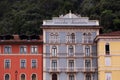 Ancient colored palaces of the city of Riva Del Garda