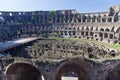 Ancient Colosseum Inside Rome Italy