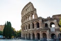 Ancient Colosseum Rome, Italy in the morning