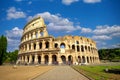 The ancient Colosseum in Rome. Royalty Free Stock Photo