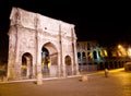 Ancient Colosseum and Triumphal arch. Rome. Royalty Free Stock Photo