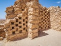 Ancient columbarium in Masada fortress, Israel
