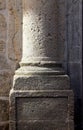 Ancient column base, made of stone Royalty Free Stock Photo