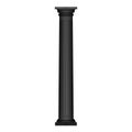Ancient column black glyph icon, old marble colonnade silhouette Royalty Free Stock Photo