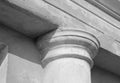 Ancient column closeup / black and white photo Royalty Free Stock Photo