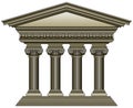 Ancient Columned Structure Royalty Free Stock Photo