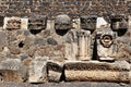 Ancient columns in Capernaum