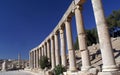 Ancient columns in Jerash, Jordan Royalty Free Stock Photo