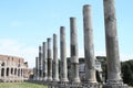 Ancient columns at Piazza di Santa Francesca Romana