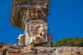 Ancient columns at the ruins of the Domus Augustana on Palatine Hill in Rome Royalty Free Stock Photo