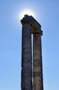 Ancient columns amongst the ruins of the temple of Apollo at ancient Didyma, Turkey.