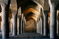 Ancient columns of the Vakil Mosque in Shiraz.