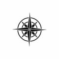 Ancient compass icon, simple style