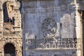 Ancient Constantine Arch Roman Colosseum Rome Italy