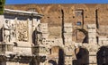 Ancient Constantine Arch Roman Colosseum Rome Italy Royalty Free Stock Photo