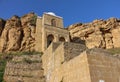 Ancient construction of the mausoleum of Diri-baba on the territory of Shamakhi