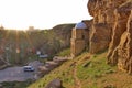 Ancient construction of the mausoleum of Diri-baba on the territory of Shamakhi