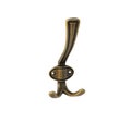 Ancient copper hanger hook for clothes