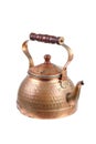 Ancient copper Moroccan tea pot Royalty Free Stock Photo