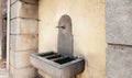 Ancient copper water tap Royalty Free Stock Photo