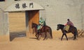 Ancient costume horsemanship performance