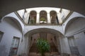 Ancient courtyard of access to the stairs of a stately building