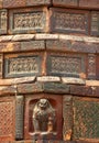 Ancient Crouching Tiger Bricks Iron Pagoda