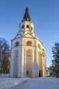 The ancient Crucifixion Church at sunset. Alexandrov (Alexandrovskaya Sloboda)