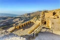 Ancient Crusader Castle View Arabic Fortress Kerak Jordan