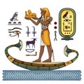 Ancient culture sing and symbol.Ancient egypt