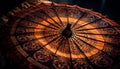 Ancient cultures' ornate paper folding fans souvenir history generated by AI