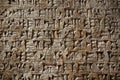 Ancient cuneiform writing