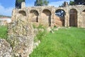 Ancient Daphni monastery in Athens Greece Royalty Free Stock Photo