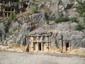 Ancient Dead Town In Myra Demre Turkey Royalty Free Stock Photo